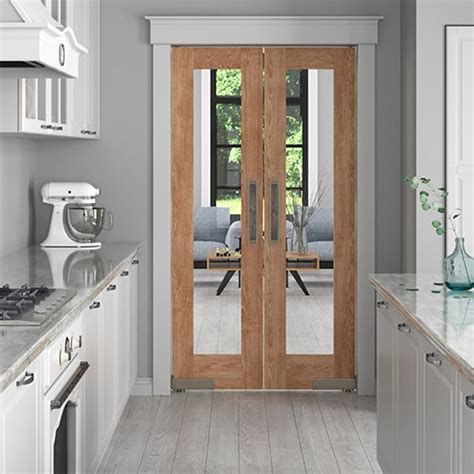 Modern Double Swinging French Doors- Interior Glass Doors