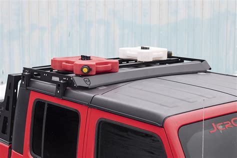 Jeep Gladiator Roof Rack Black Powdercoat Without Lightbar Cutout Short ...