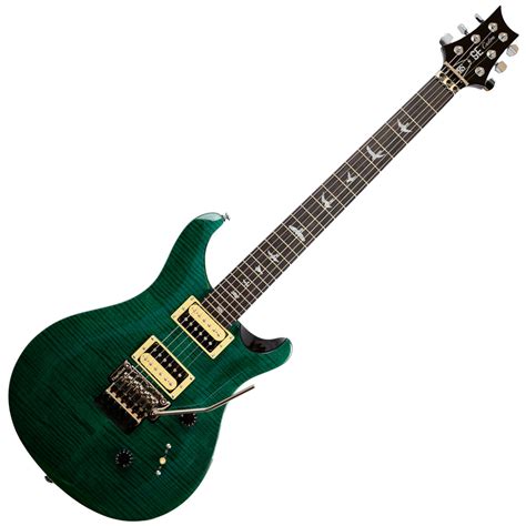 DISC PRS SE Custom 24 Floyd Rose Electric Guitar, Emerald Green at ...