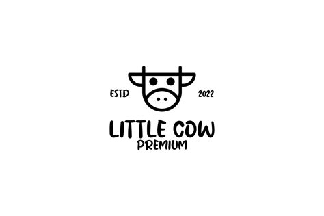 Cute head cow logo design vector illustration 13593564 Vector Art at ...