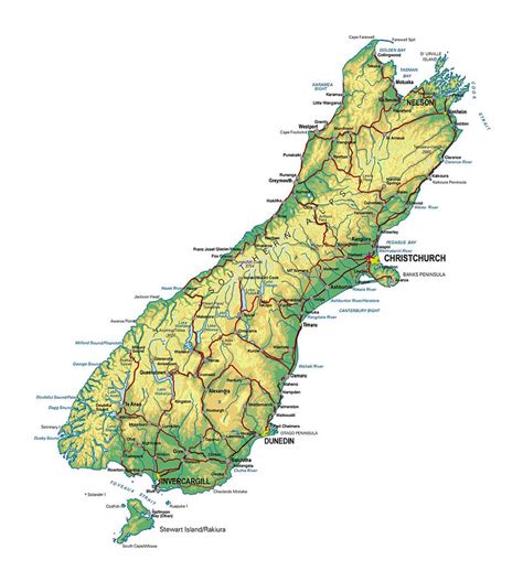 Map Of New Zealand Printable