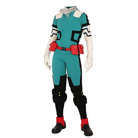 Buy Midoriya Izuku Jumpsuit Cosplay Costume Anime MHA Series Outfit ...