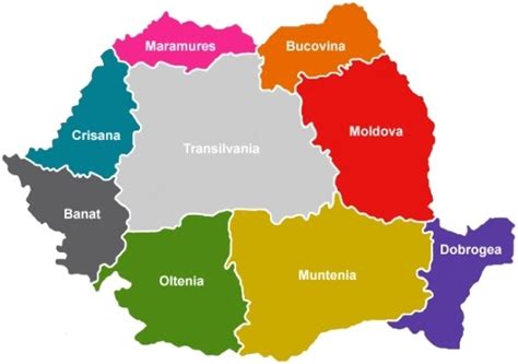 Harta Romania Regiuni | Harta