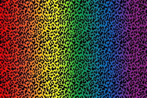 Colorful Cheetah Pattern