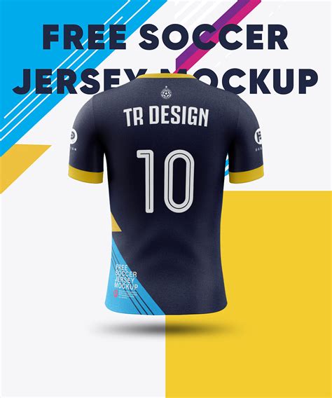 Free Soccer Jersey Mockup(Back View) :: Behance