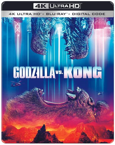 Godzilla vs Kong Steelbook: 4K Ultra HD, Blu-ray & Digital Copy - King ...