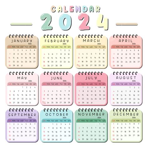 2024 Calendar Cover Clip Art Pictures Printable - Marla Shannon