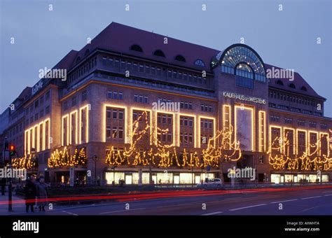 Berlin. KaDeWe. Kaufhaus des Westens at Christmas time Stock Photo ...