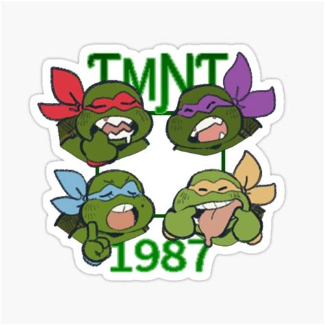 "Toothy 1987 TMNT" Sticker for Sale by Lexus Doak | Redbubble