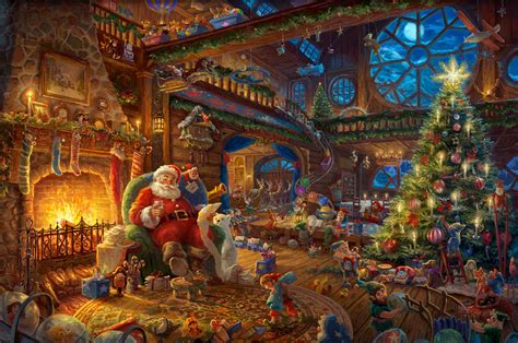 Santa's Workshop - Thomas Kinkade Smoky Mountains