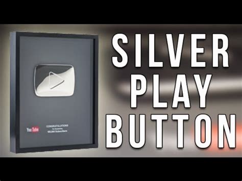 YouTube Silver Play Button Unboxing! 100K Silver Plaque Subscriber ...