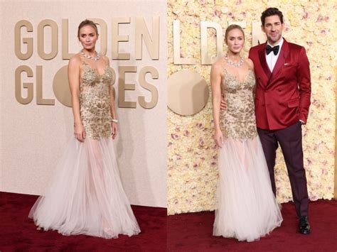 Golden Globes viewers praise Emily Blunt and John Krasinski’s sweet red ...