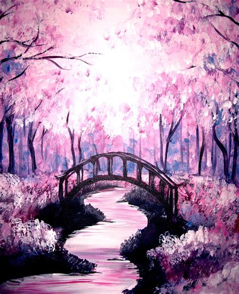 Monochromatic Landscape Painting at PaintingValley.com | Explore ...