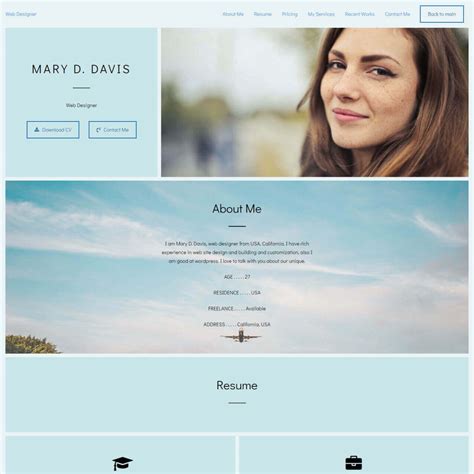 Web Design Portfolio Template