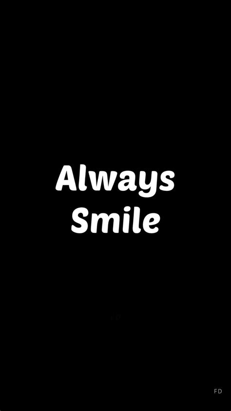 Best Black Background Quotes & Wallpaper - Always Smile in 2023 | Black ...