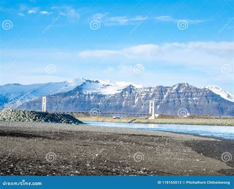 Black Sand Beach in Iceland in Winter Season Stock Image - Image of ...