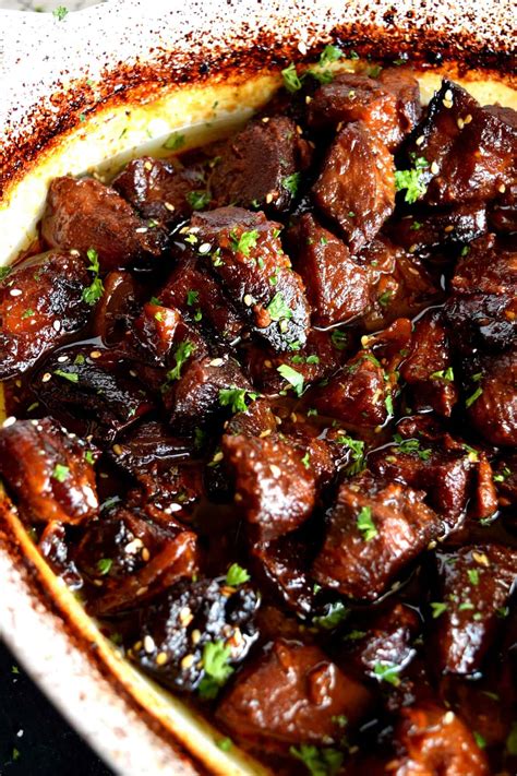 Honey Garlic Baked Pork Bites - Lord Byron's Kitchen