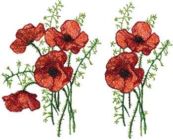 Advanced Embroidery Designs - Poppy Set