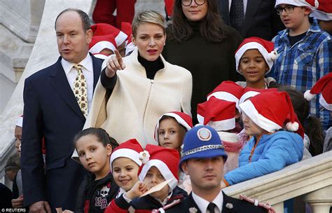 Princess Charlene and Prince Albert of Monaco make children's Christmas ...