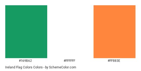 Ireland Flag Colors » Country Flags » SchemeColor.com