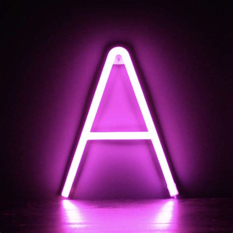 Buy Pink Neon Alphabet Light by Smiling Faces - Create A Personalised ...