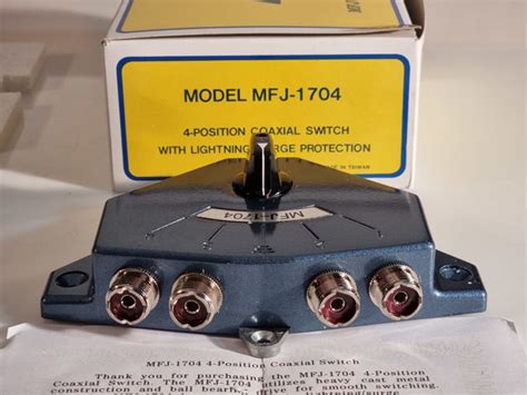 MFJ-1704 Antenna Coaxial Switch – ATR