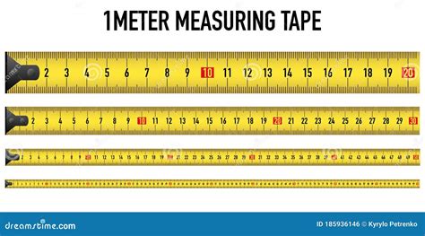 Measure Tape Vector Meter Isolated Scale Stock Vector, 50% OFF