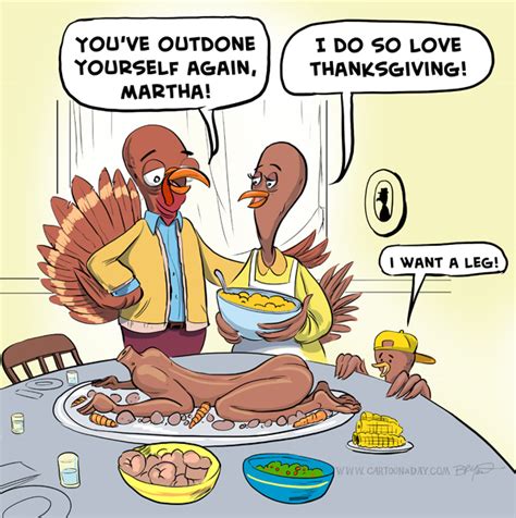 Thanksgiving Turkey Dinner Cartoon Cartoon