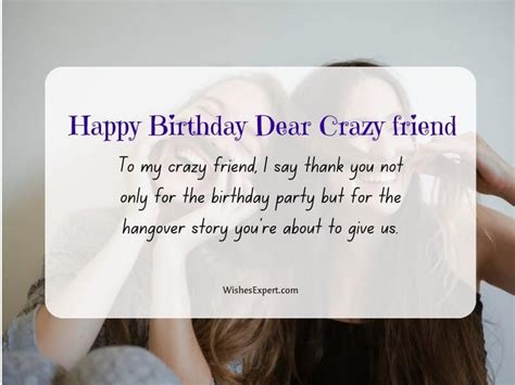 25+ Best Birthday Wishes for Crazy Friend