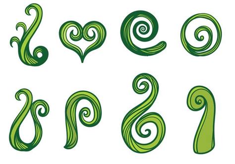 Free Koru Vector Set | Vector art design, Vector art, Koru tattoo