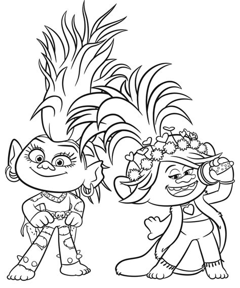 Trolls World Tour Coloring Pages Print For Free New Printable Photo ...