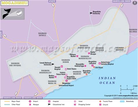 Mogadishu Map | Map of Mogadishu City