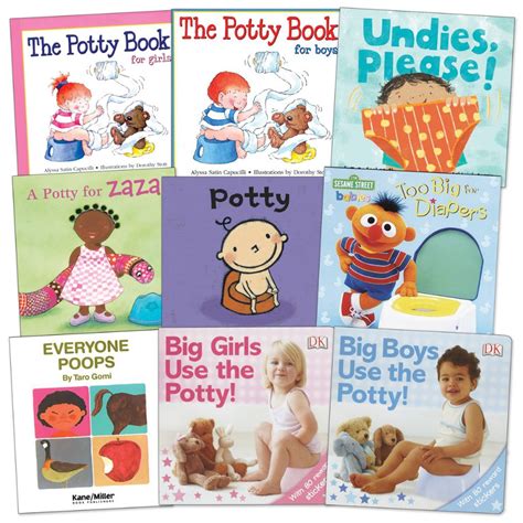 Boys and Girls Potty Training Books - Set of 9