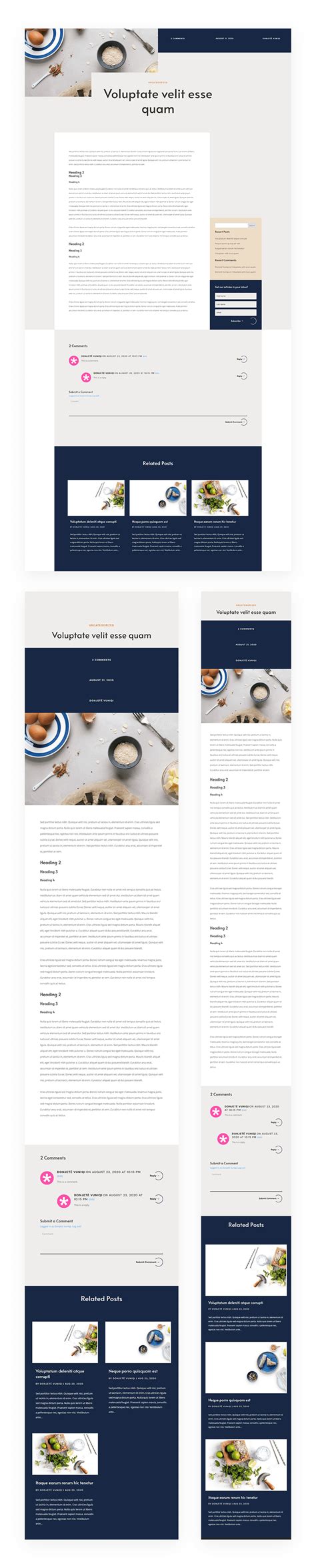 Get a FREE Blog Post Template for Divi's Cooking School Layout Pack