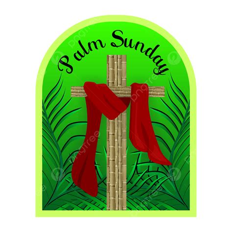 Palm Sunday Religious Clipart Transparent PNG Hd, Cross Palm Sunday ...