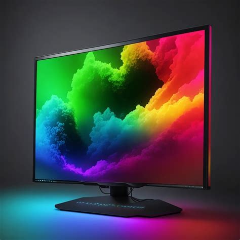 Premium AI Image | RGB Gaming Monitor