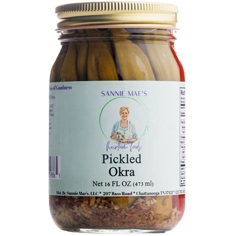 Pickled Okra – Sannie Mae's Heirloom Foods