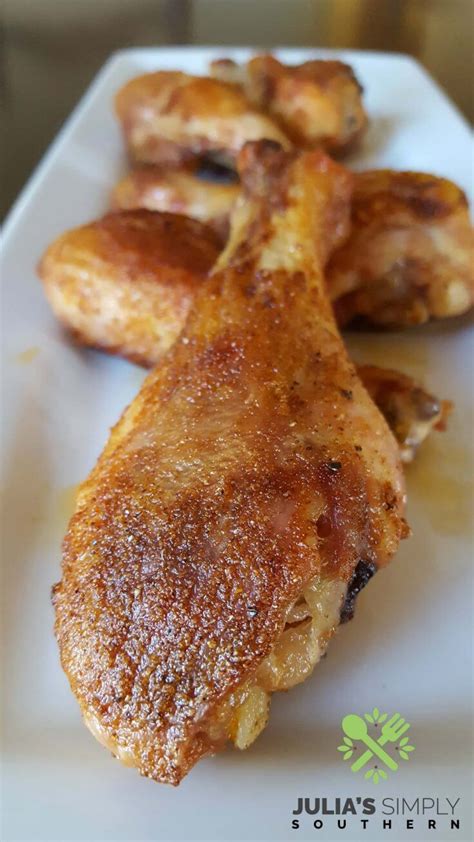 Simple Crispy Baked Chicken Drumsticks - Julias Simply Southern