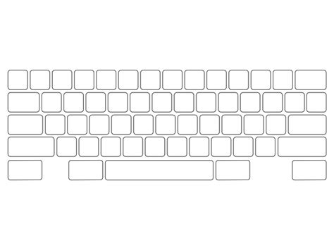 blank keyboard template - Tim's Printables