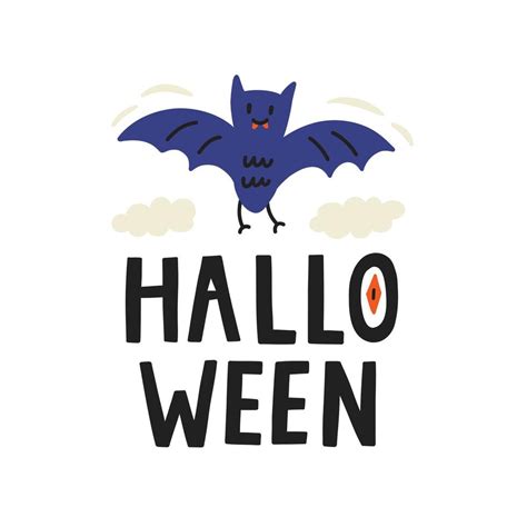 Cute Bat Halloween 12107651 Vector Art at Vecteezy