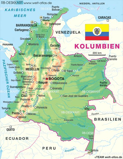 Colombia Map - TravelsFinders.Com