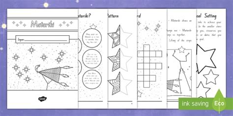 Matariki Patterns Activity Booklet (teacher made) - Twinkl