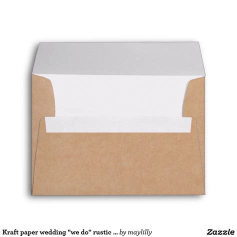 5x7 Wedding Envelopes | Zazzle | Kraft paper wedding, Wedding paper ...