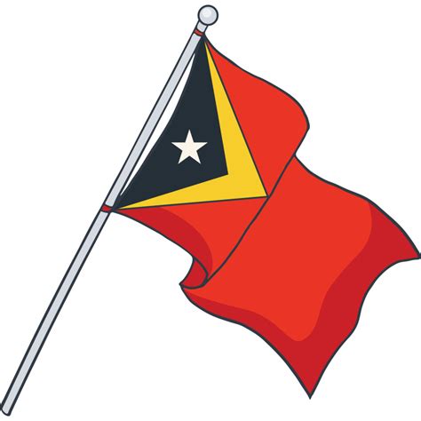 flag of East Timor, timor leste 23435155 PNG