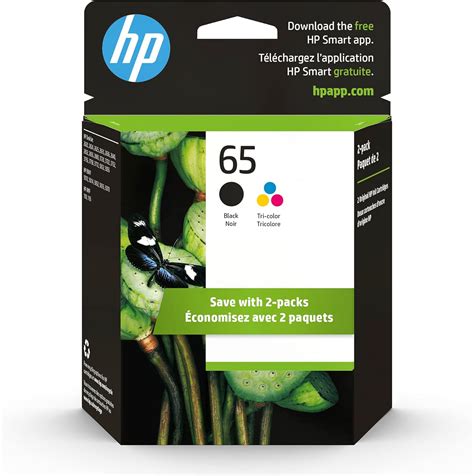 Original HP 65 Black/Tri-color Ink Cartridges (2-pack) | Works with HP ...