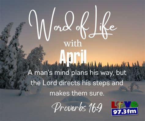 Proverbs 16:9 – Love FM