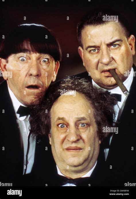 THREE STOOGES (ACTORS) PORTRAITS MOE HOWARD, LARRY FINE, CURLY Stock ...