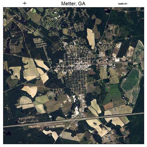 Aerial Photography Map of Metter, GA Georgia