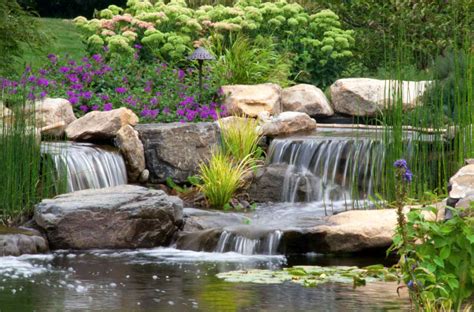 25 Pond Waterfall Designs and Ideas