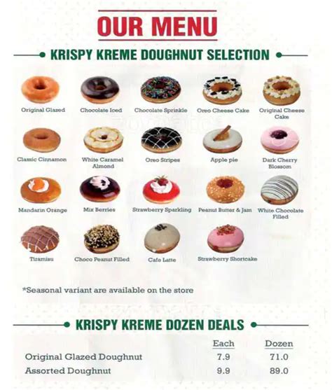 Krispy Kreme Menu, Menu for Krispy Kreme, Thamrin, Jakarta - Zomato ...